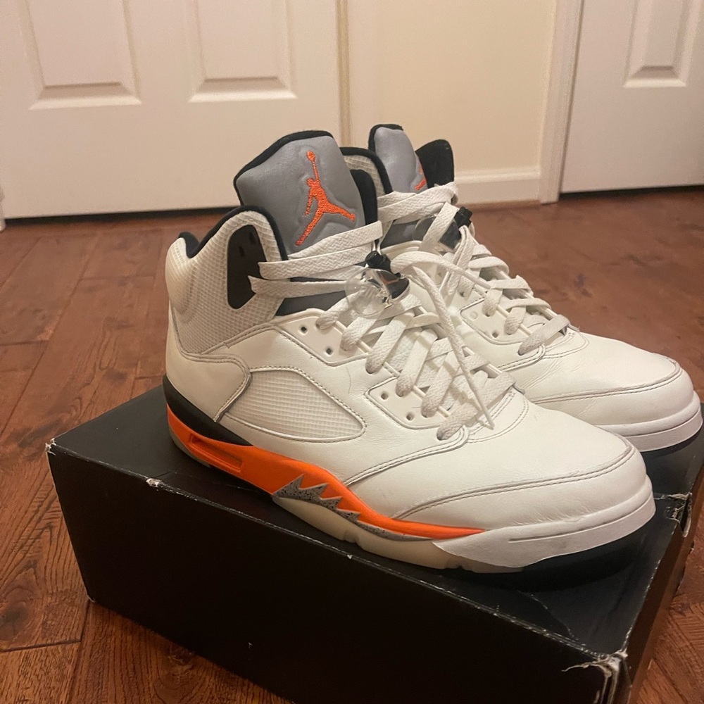 Nike Air Jordan 5 Shattered Orange Blaze DC1060-100 Men's Size 11.5